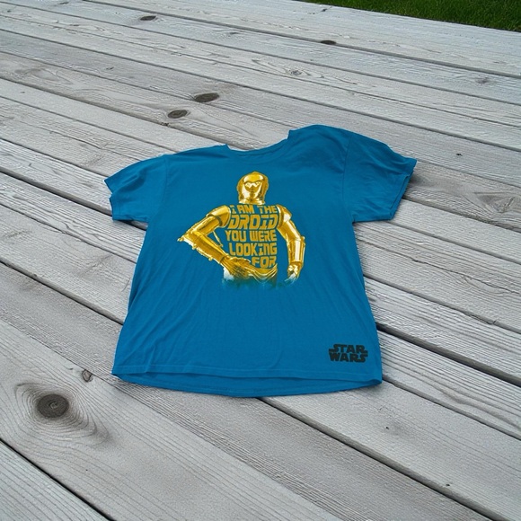 Mens Disney Parks/Hanes/Star Wars C-3PO Droid T-Shirt Size L - Picture 3 of 6